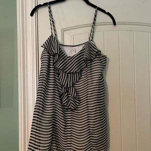 Navy and White striped tank
